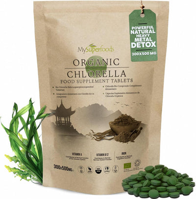 Organic Chlorella Tablets (300 x 500mg)