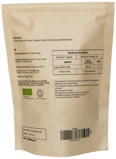 Organic Maca Capsules