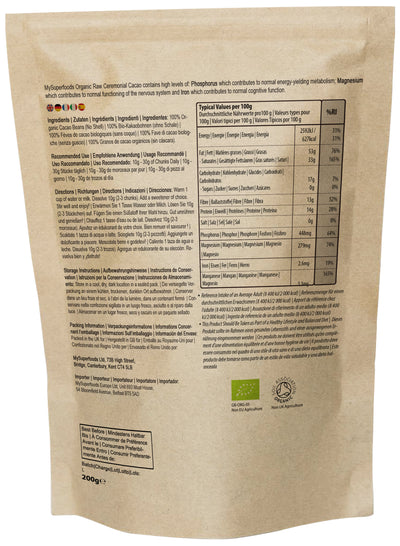 Organic Raw Ceremonial Cacao