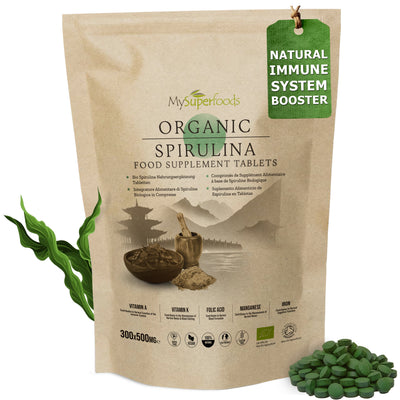 Organic Spirulina Tablets (300 x 500mg)