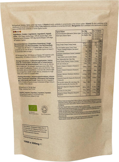 Organic Spirulina Tablets