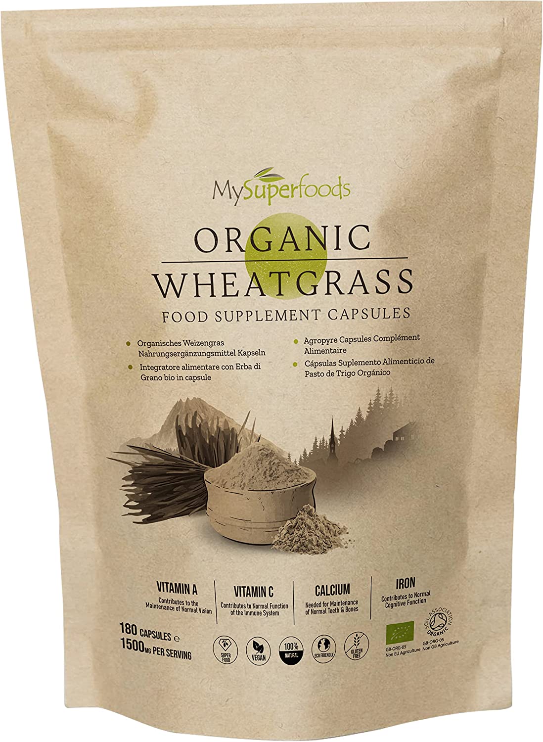 Organic Wheatgrass Capsules